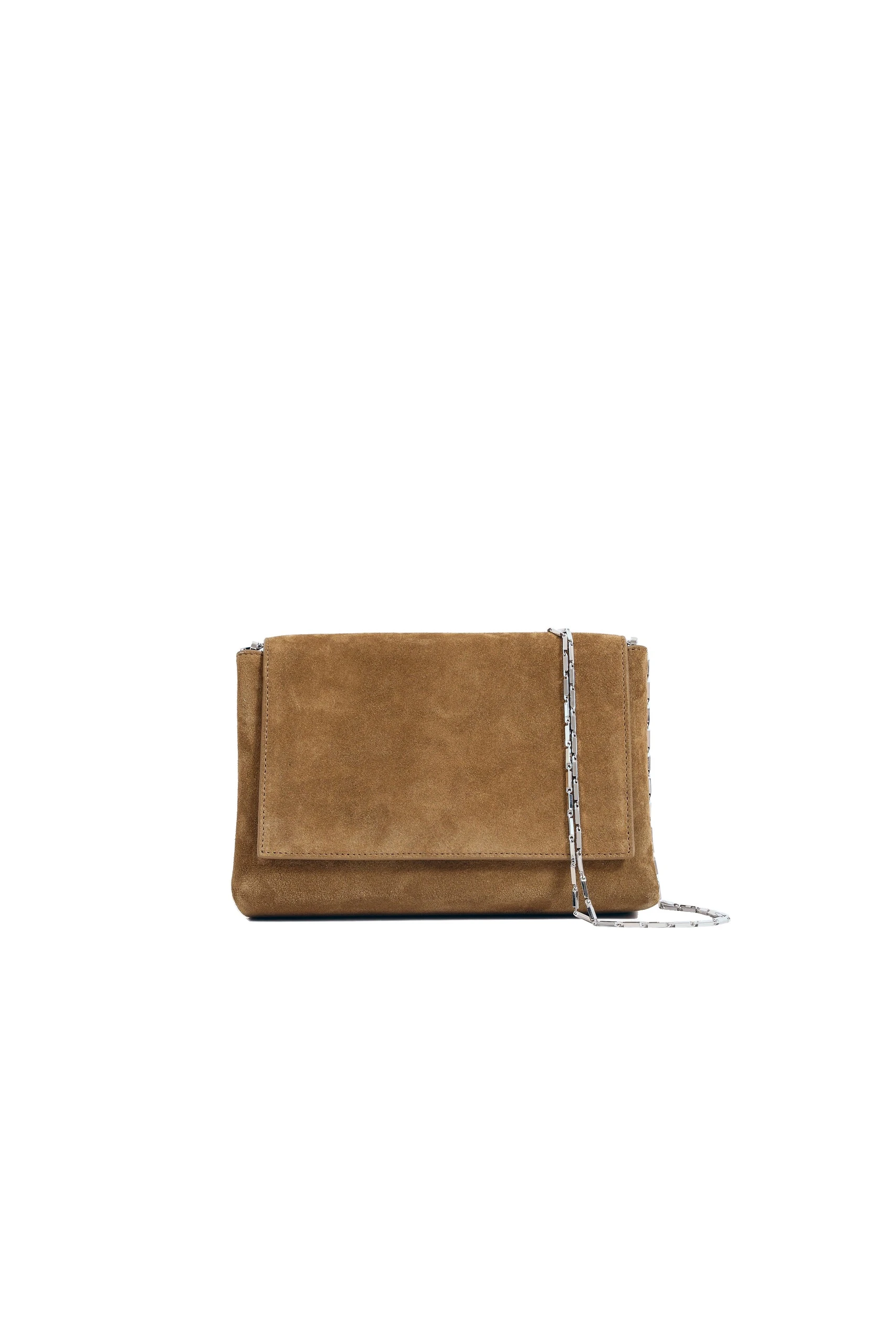 Nour Hammour Zeina Cross-Body Bag in Toffee Suede Nour Hammour Zeina Cross-Body Bag in Toffee Suede
