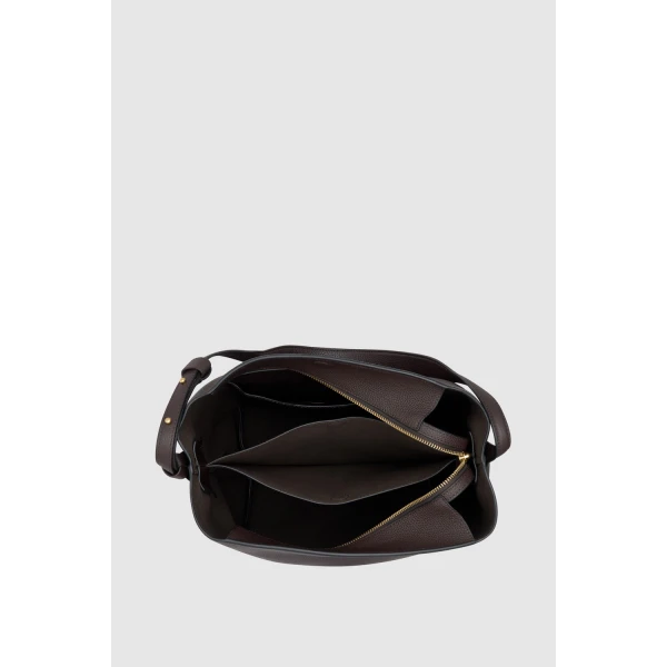 Oroton Alba Pebble Hobo Dark Chocolate, view 5