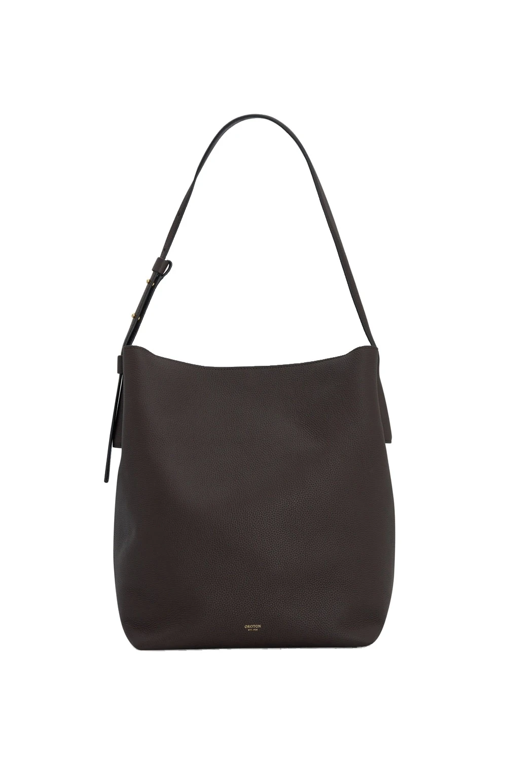 Oroton Alba Pebble Hobo Dark Chocolate | Shoulder & Crossbody Bags | Luxury Shoes Oroton Alba Pebble Hobo Dark Chocolate