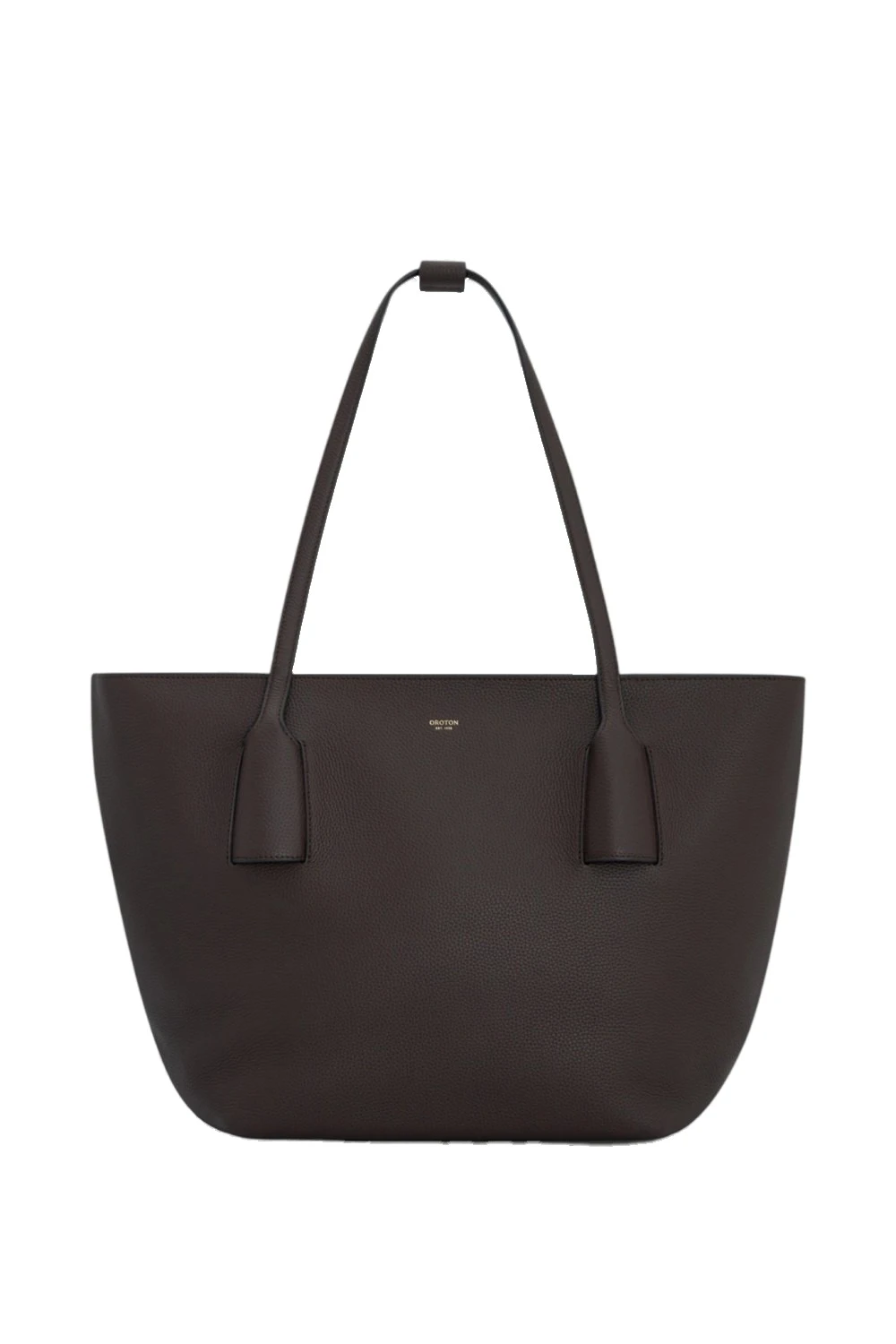 Oroton Alba Pebble Tote Dark Chocolate | Totes & Top-Handle Bags | Luxury Shoes Oroton Alba Pebble Tote Dark Chocolate