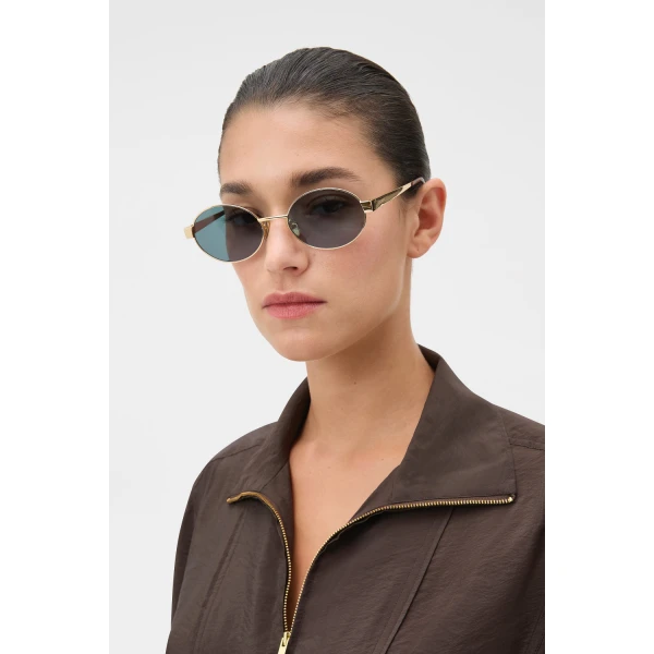 Oroton Alex Sunglasses Gold, view 2