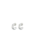 Oroton Aurie Hoop Earrings Bright Silver