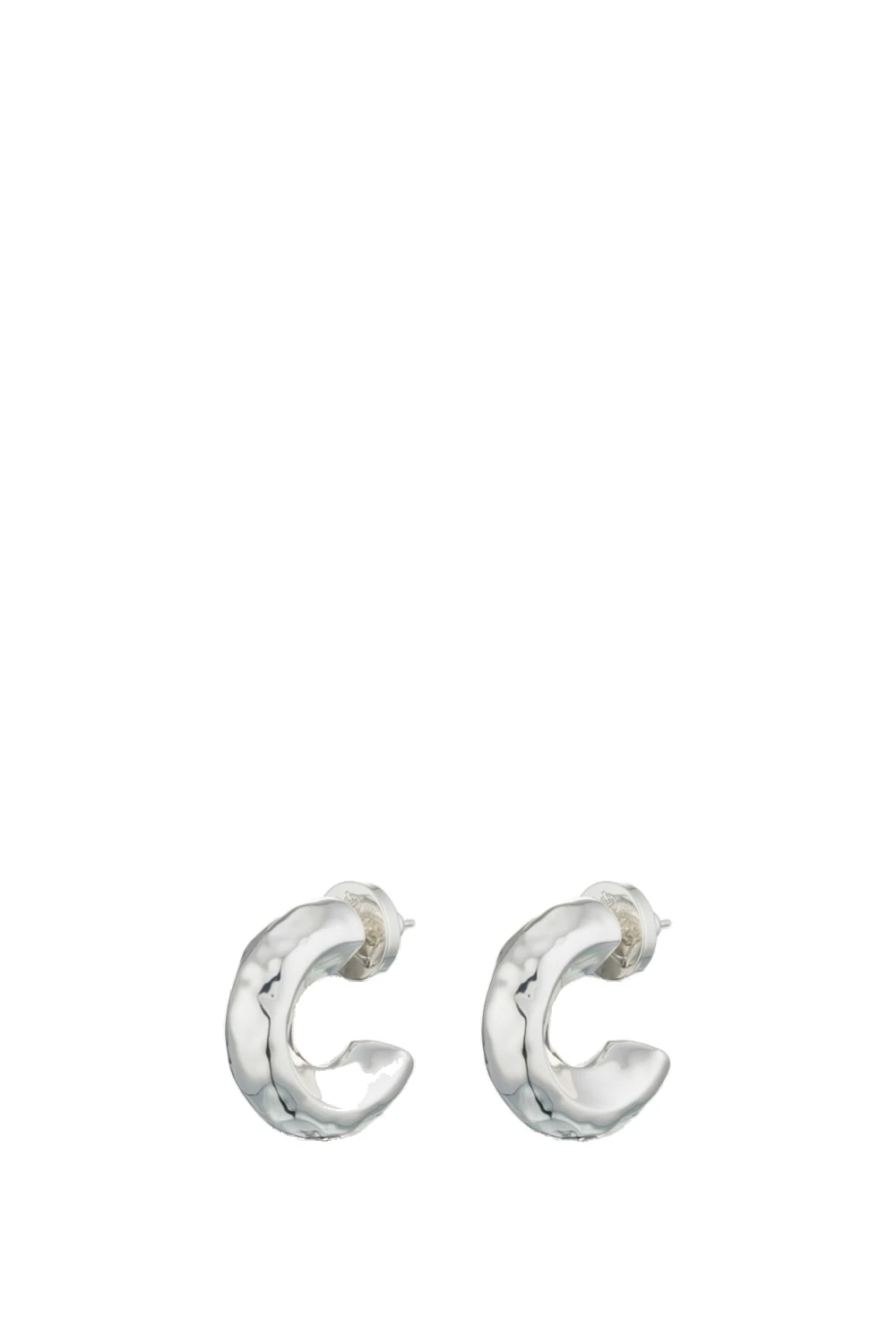 Oroton Aurie Hoop Earrings Bright Silver | Earrings | Luxury Shoes Oroton Aurie Hoop Earrings Bright Silver