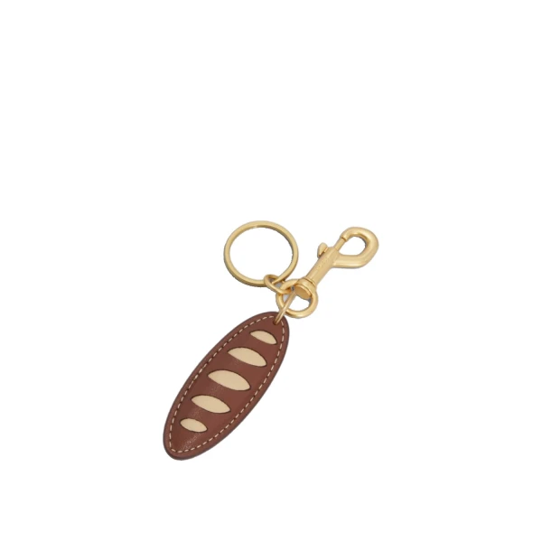 Bakery Baguette Keyring Chestnut