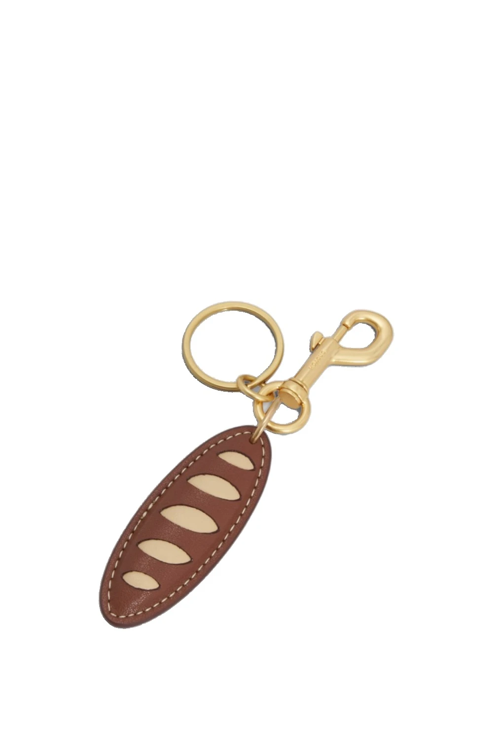 Oroton Bakery Baguette Keyring Chestnut | Bag charms | Luxury Shoes Oroton Bakery Baguette Keyring Chestnut