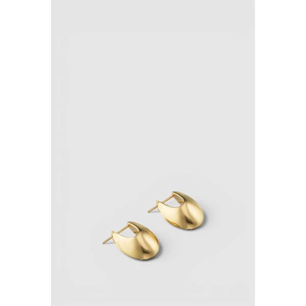 Oroton Banks Hoop Earrings Gold, view 3