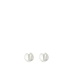 Oroton Banks Huggie Bright Silver