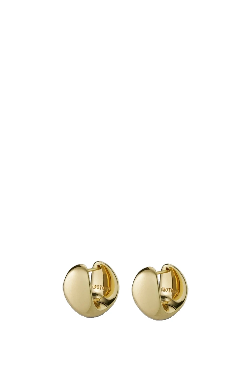 Oroton Banks Huggie Gold | Earrings | Luxury Shoes Oroton Banks Huggie Gold