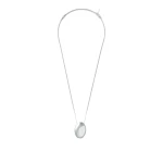 Oroton Banks Pendant Bright Silver