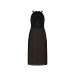 Oroton Bow Detail Dress Black | Midi Dresses | Luxury Shoes Oroton Bow Detail Dress Black
