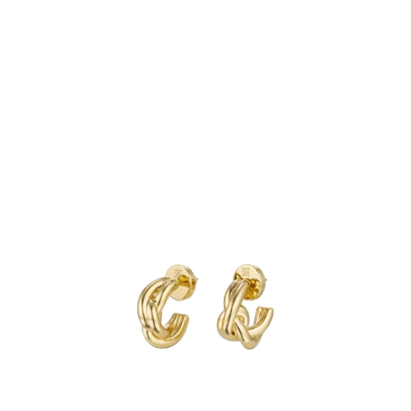 Oroton Briar Hoop Earrings Gold