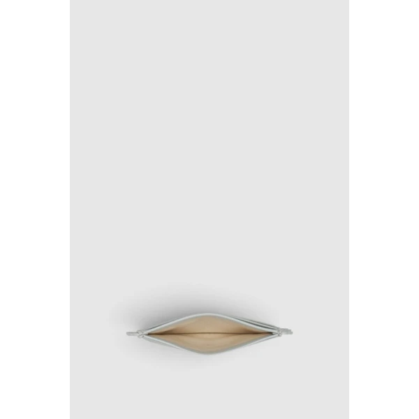 Oroton Broidery Smooth Credit Card Sleeve Frost, view 2