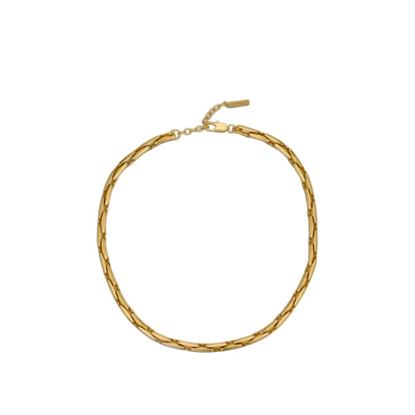 Cameron Midweight Chain Necklace Worn Gold