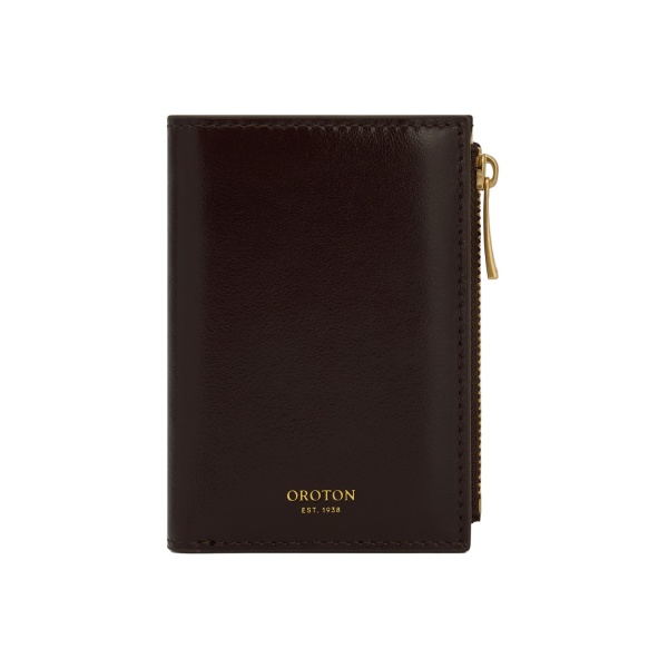 Oroton Cecile 10 Credit Card Mini Zip Wallet Copper