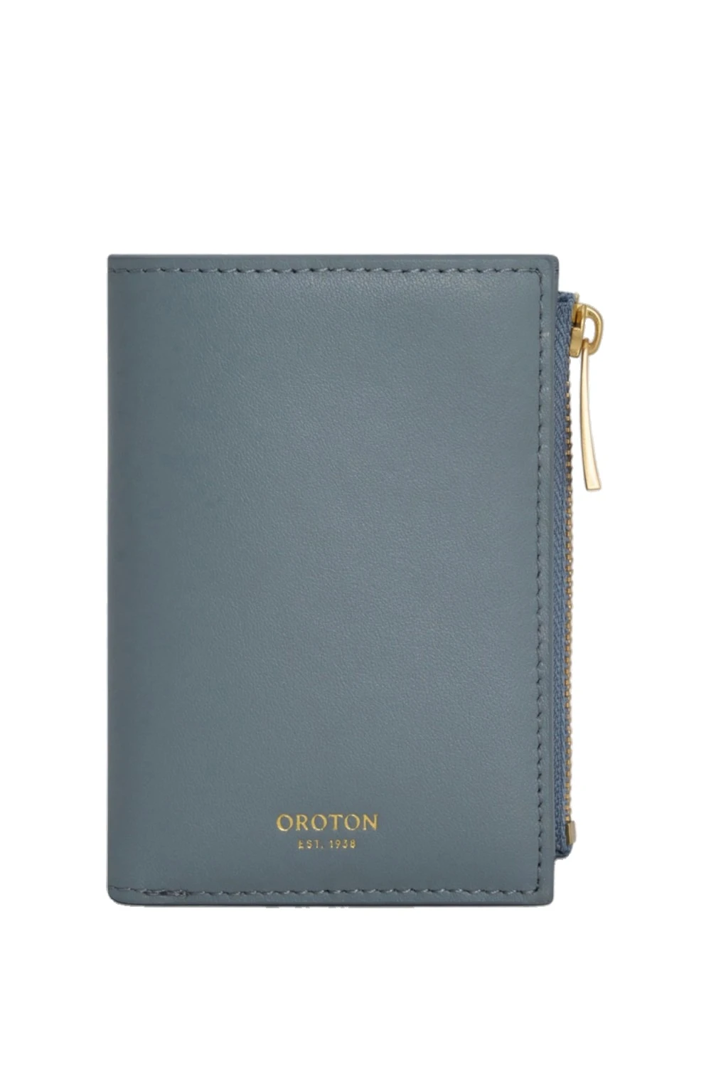 Oroton Cecile Smooth 10 Credit Card Mini Zip Wallet Smoke | Wallets & Purses | Luxury Shoes Oroton Cecile Smooth 10 Credit Card Mini Zip Wallet Smoke