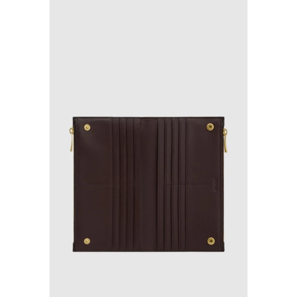 Oroton Cecile Texture Large Wallet Mulberry, view 2