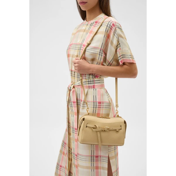 Oroton Cleo Pebble Crossbody Grain, view 3