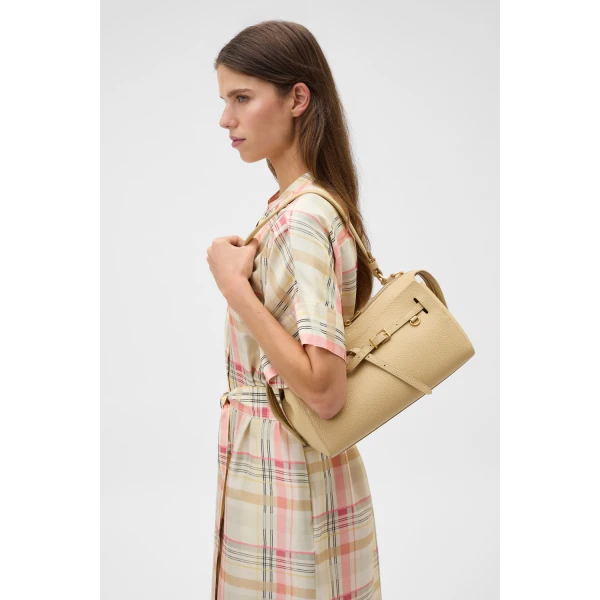 Oroton Cleo Pebble Shoulder Bag Grain, view 2