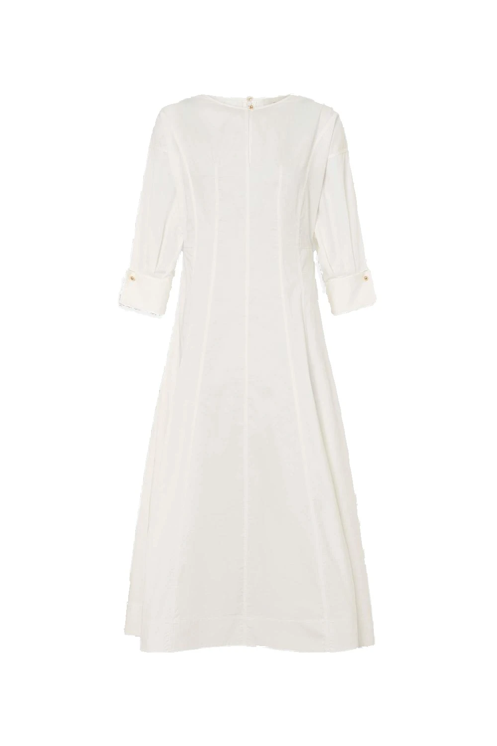 Oroton Cuff Detail Day Dress White | Day & Casual Dresses | Luxury Shoes Oroton Cuff Detail Day Dress White