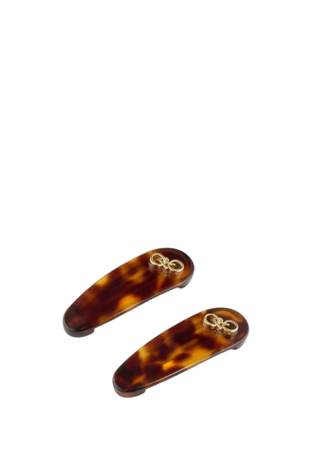 Oroton Daphne Barette Set Tort/Brass | Hair Accessories | Luxury Shoes Oroton Daphne Barette Set Tort/Brass