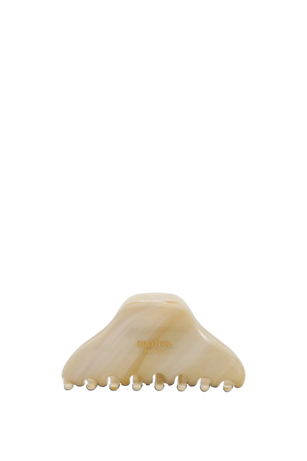 Oroton Daphne Claw Clip Shell/Brass | Hair Accessories | Luxury Shoes Oroton Daphne Claw Clip Shell/Brass
