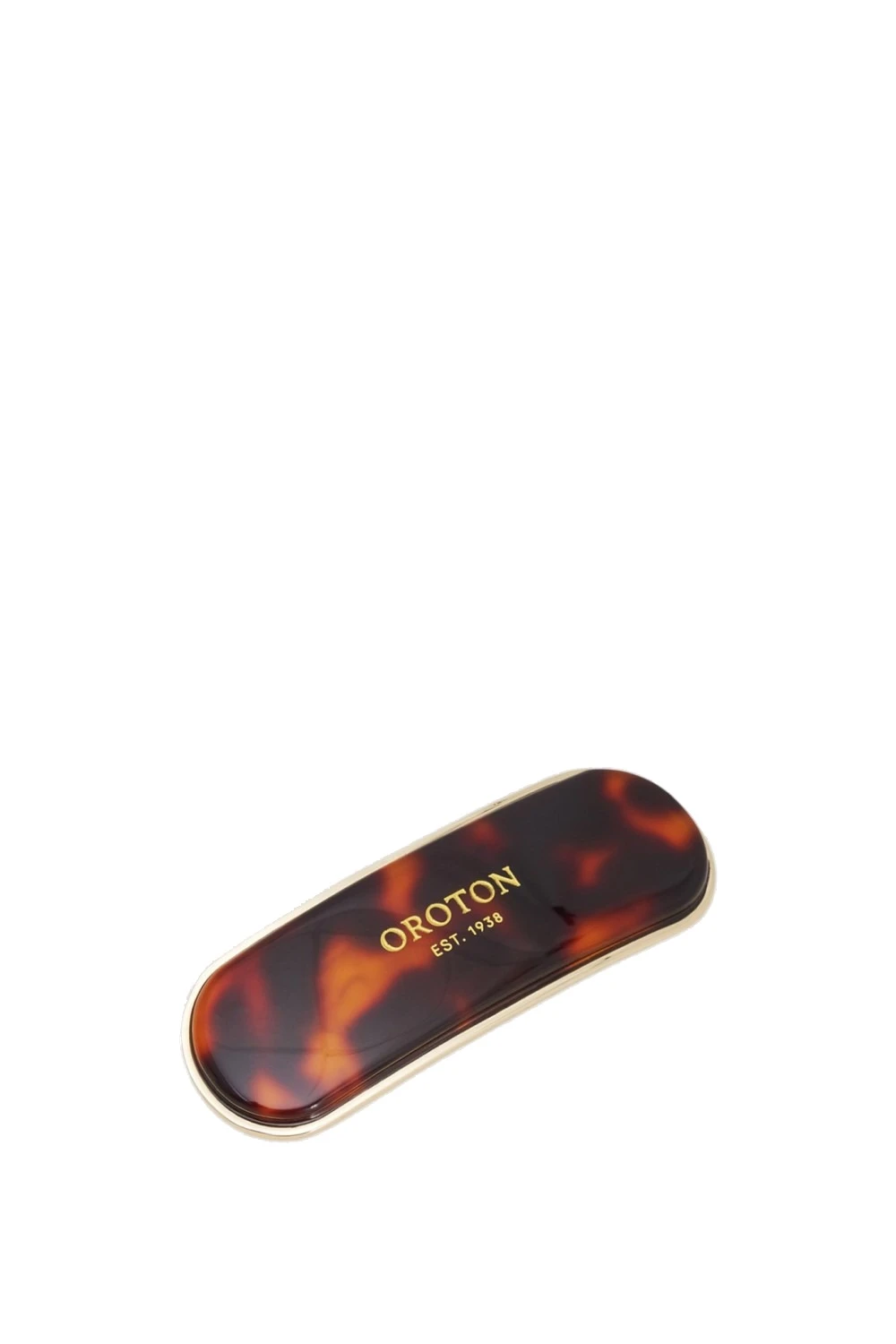 Oroton Daphne Small Barette Tort/Brass | Hair Accessories | Luxury Shoes Oroton Daphne Small Barette Tort/Brass