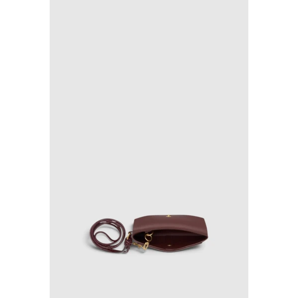 Oroton Envelope Crackle Small Lanyard Pouch Copper, view 2