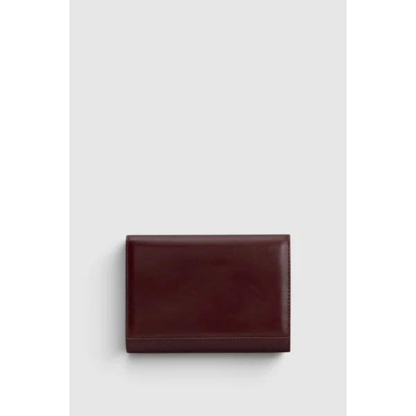 Oroton Envelope Crackle Small Travel Wallet Copper, view 3