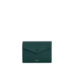 Oroton Envelope Smooth Small Travel Wallet Emerald