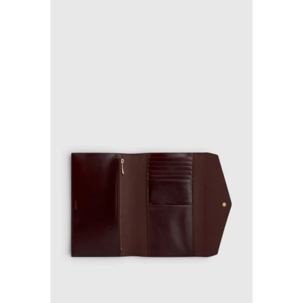 Oroton Envelope Travel Wallet Copper, view 2