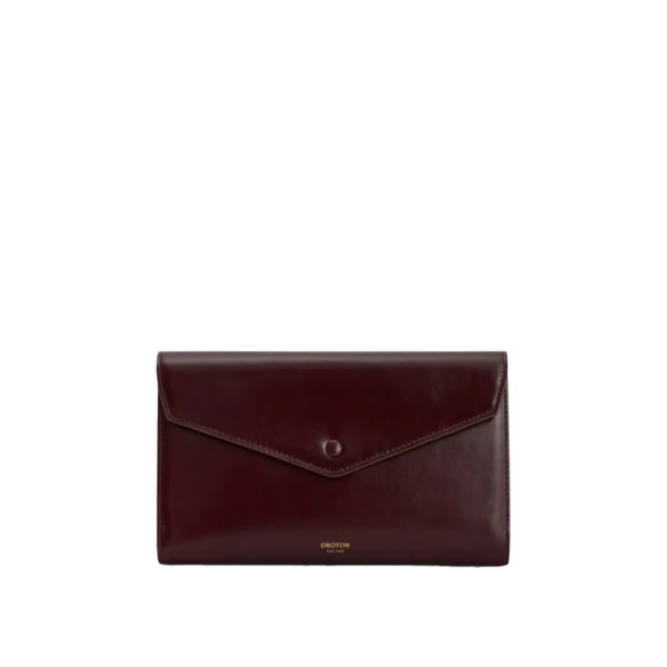 Oroton Envelope Travel Wallet Copper