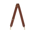 Oroton Essential Bag Strap Chestnut/Brass