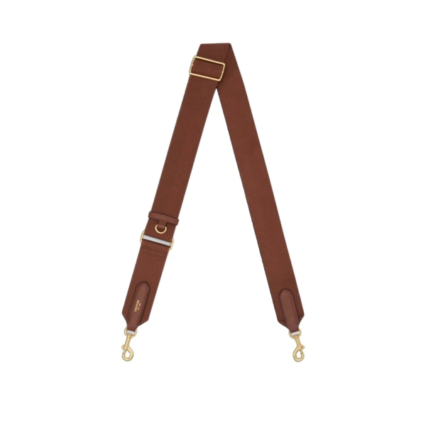 Oroton Essential Bag Strap Chestnut/Brass