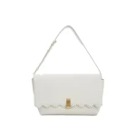 Oroton Etta Smooth Broidery Large Clutch Warm White | Clutch Bags | Luxury Shoes Oroton Etta Smooth Broidery Large Clutch Warm White