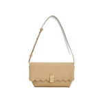 Oroton Etta Smooth Broidery Medium Clutch Butterscotch