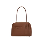 Oroton Everette Smooth Medium Shoulder Bag Chestnut