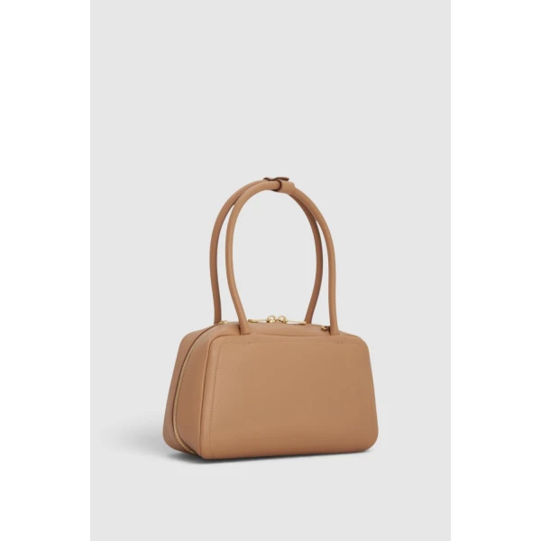 Oroton Everette Smooth Small Day Bag Praline, view 5