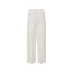 Oroton Flat Front Pant White | Tailored pants | Luxury Shoes Oroton Flat Front Pant White