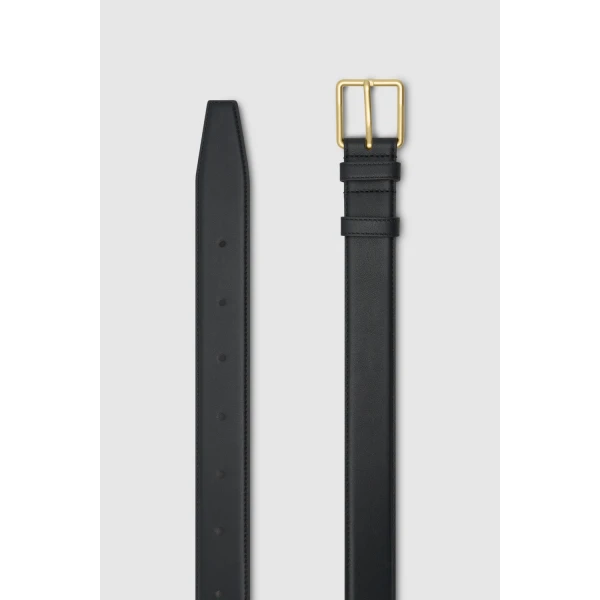 Oroton Florence 35mm Belt Black, view 3
