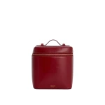 Oroton Indi Crackle Medium Vanity Travel Case Glace Cherry
