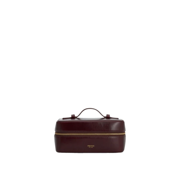 Indi Crackle Small Vanity Case Copper