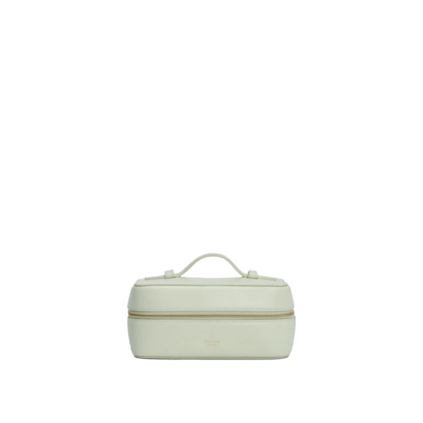 Oroton Indi Smooth Small Vanity Case Seafoam