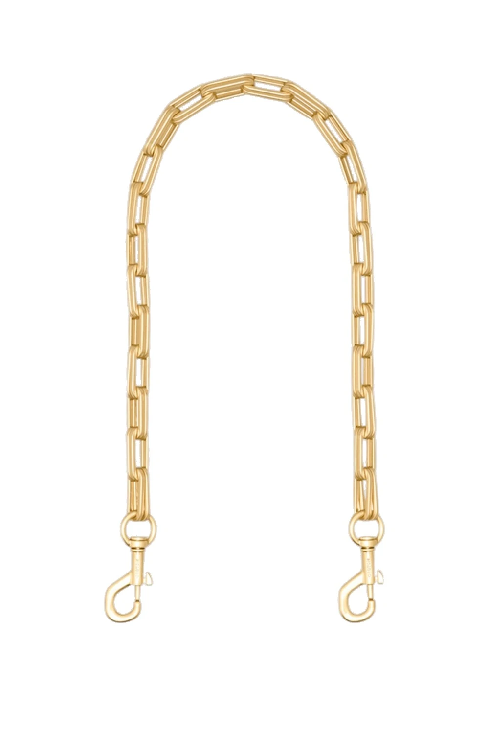 Oroton Isla Short Chain Strap Brass | Bag Straps | Luxury Shoes Oroton Isla Short Chain Strap Brass