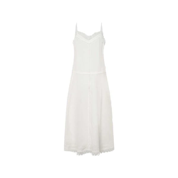Oroton Lace Trim Sundress White