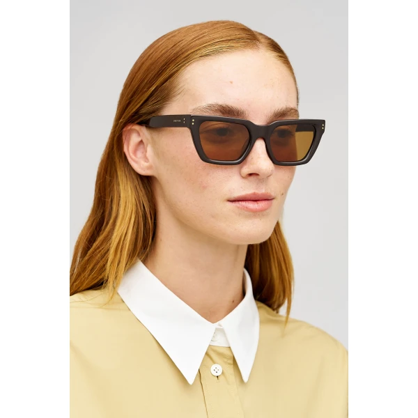 Oroton Landry Sunglasses Chocolate, view 3