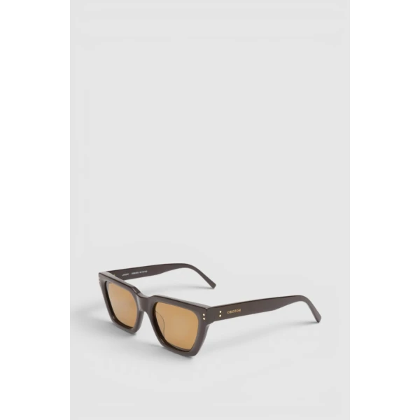 Oroton Landry Sunglasses Chocolate, view 4