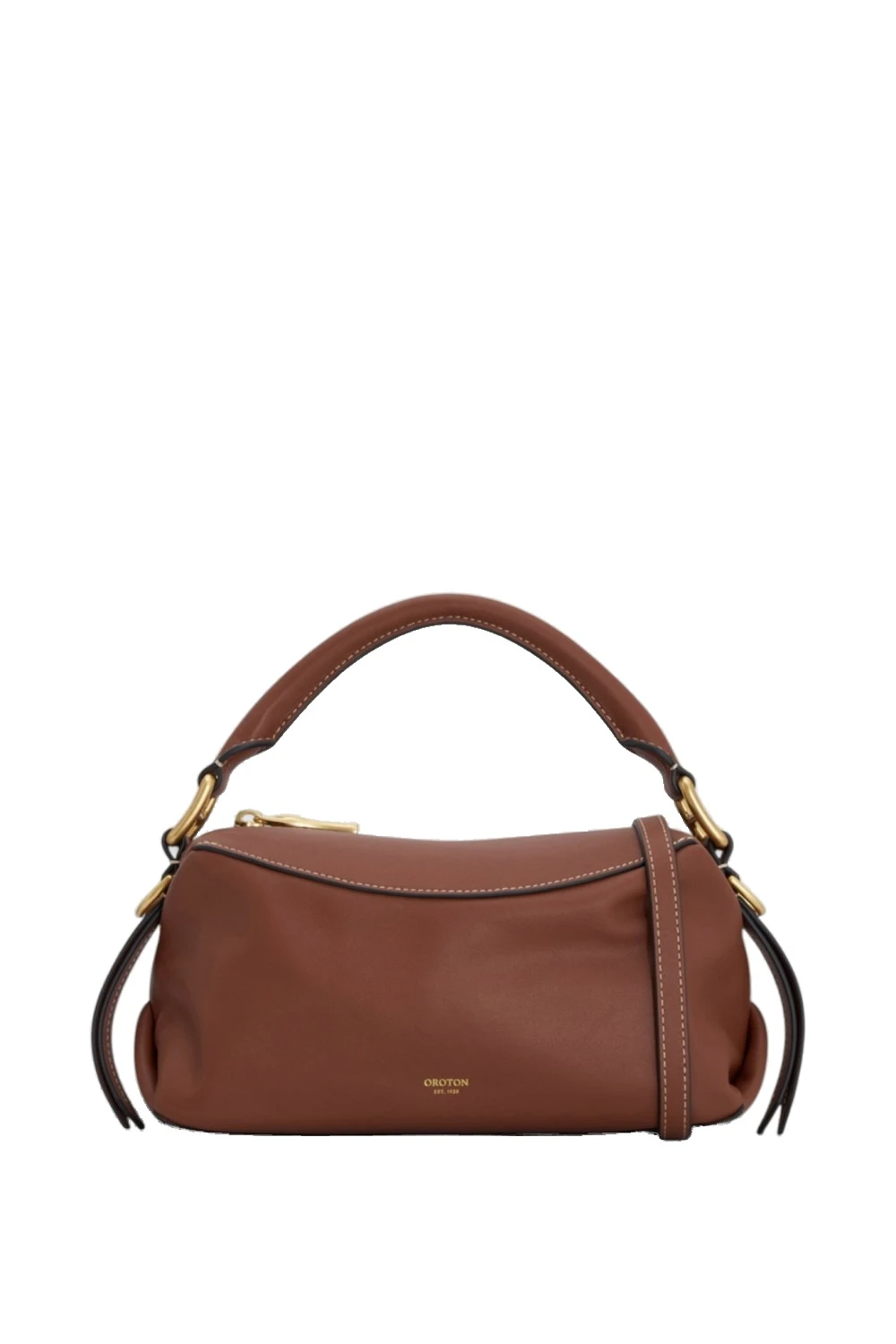 Oroton Lewis Smooth Day Bag Chestnut | Shoulder & Crossbody Bags | Luxury Shoes Oroton Lewis Smooth Day Bag Chestnut