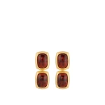 Oroton Lilyanna Drop Earrings Tort/Worn Gold