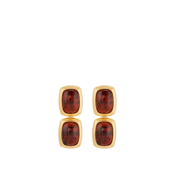 Lilyanna Drop Earrings Tort/Worn Gold