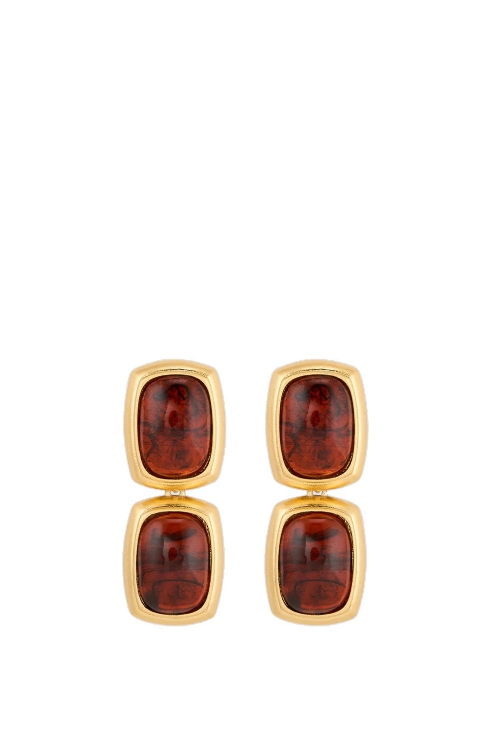 Oroton Lilyanna Drop Earrings Tort/Worn Gold | Earrings | Luxury Shoes Oroton Lilyanna Drop Earrings Tort/Worn Gold